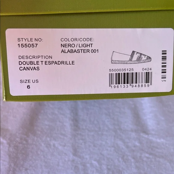 Tory Burch Black and Natural Stripe Espadrille Slip-Ons - Picture 13 of 14